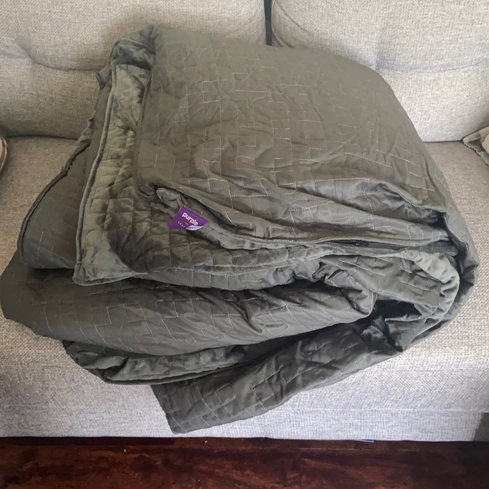 Purple + Gravity Weighted Blanket